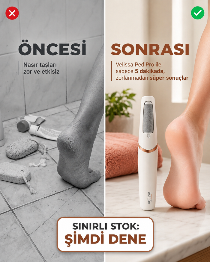 Velissa PediPro Elektrikli Ayak Bakım Cihazı