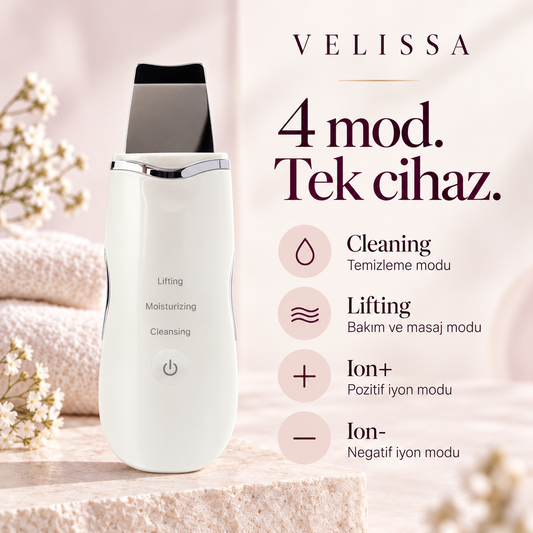 Velissa PureGlow — Ultrasonik Cilt Temizleme Cihazı