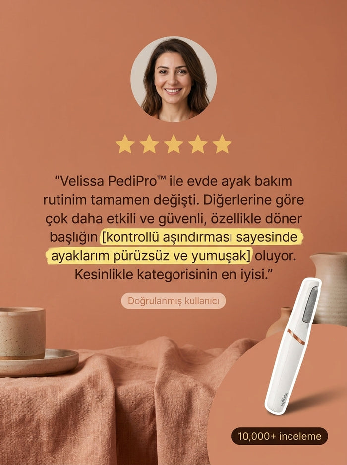 Velissa PediPro Elektrikli Nasır Cihazı 4